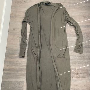 Long Sleeve Olive Cardigan